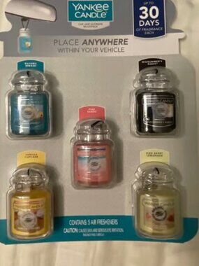 YANKEE CANDLE Car Jars 1 Pack (5 in 1 Pack)